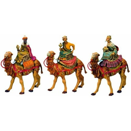 [71514] 5" SCALE 3 PC KINGS ON CAMELS. FONTANINI